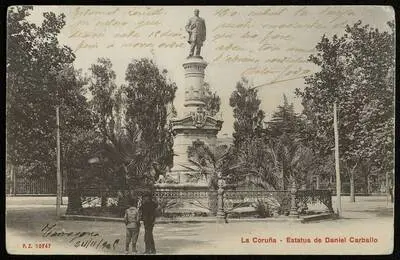 Coruña. Estatua de Daniel Carballo