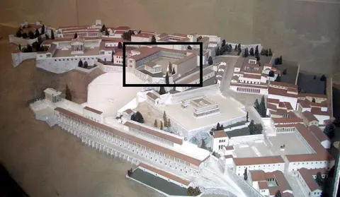 Modell Pergamonmuseum Athenaheiligtum