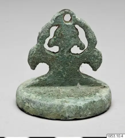 sigill, seal, Round bronze seal with yeouidu-shaped handle