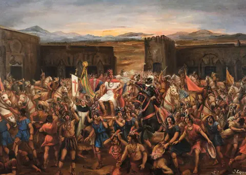 La Captura de Atahualpa - Juan Lepiani 1920s
