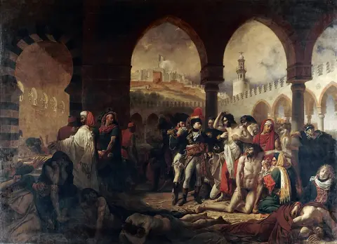 Antoine-Jean Gros - Bonaparte Visiting the Plague Victims of Jaffa