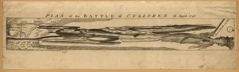 Plan of the Battle of Culloden