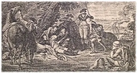 Manteuffel und Schwerin, Schlacht von Prag.
