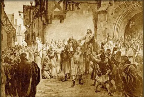 Soubor:Adolf Liebscher - Slavný vjezd Žižky z Trocnova do Prahy roku 1421