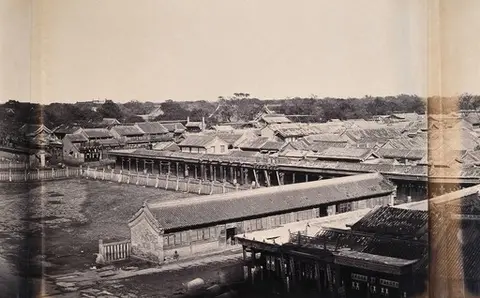 View of the Forbidden City, Beijing (Section three of a panorama)