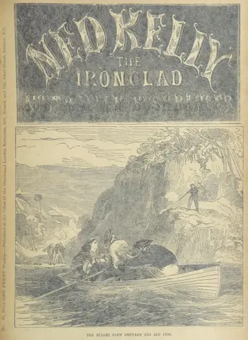 cover from "Ned Kelly, the ironclad Australian Bushranger. By J. S. Borlase".