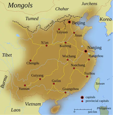 Ming Empire cca 1580 (en)