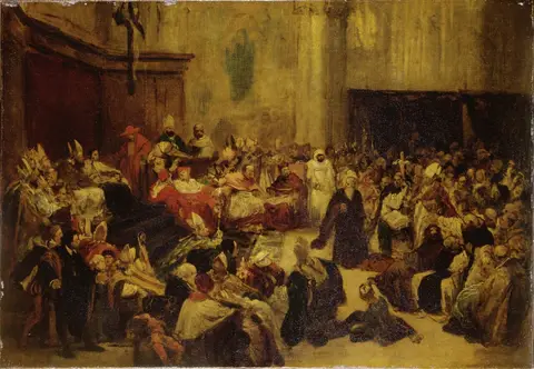 Friedrich Karl Hausmann - Galilei vor dem Konzil (1852)