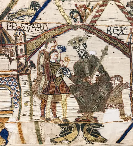 Bayeux Tapestry scene1 EDWARD REX