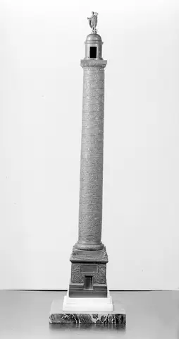 Trajan's column; a miniature reproduction in bronze.