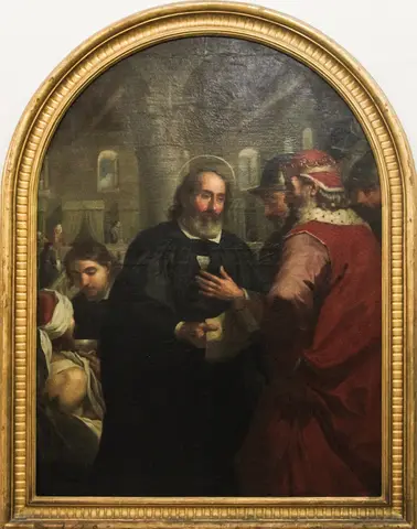 Antoine de Favray - The Blessed Gerard Receiving Godfrey de Bouillon