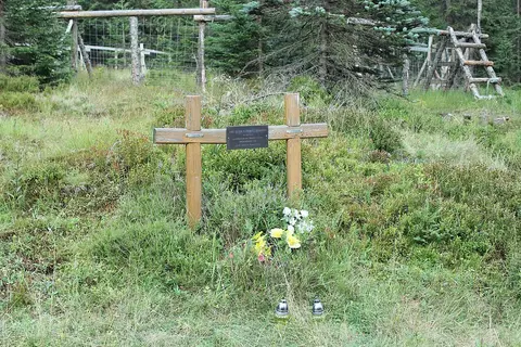 Jizerské hory, křížek Jiřího Haby a Tomáš Hübnera (1)
