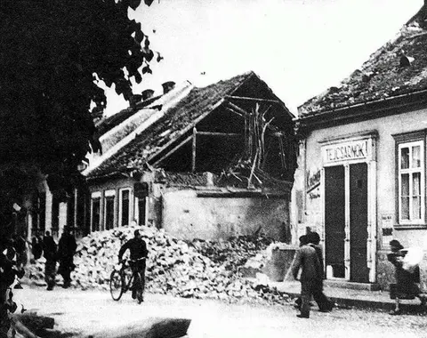 Bombardovanie Košíc – zničený dom