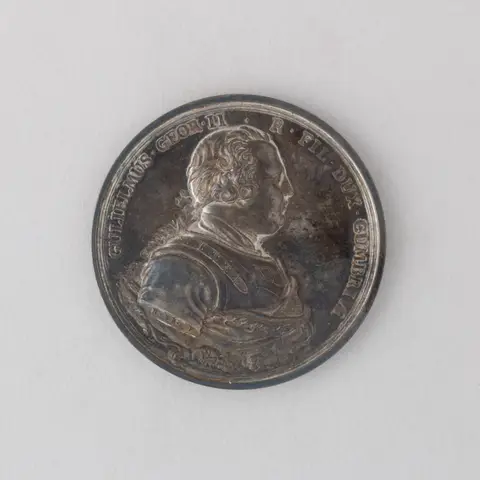 Medal Showing the Battle of Culloden and William Duke of Cumberland, Son of George II