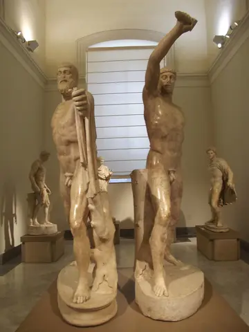 National Archaeological Museum of Naples - Tyrannicide group - Harmodius and Aristogeiton