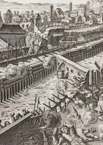 Slaget vid Prag (1648), ur "Theatri Europæi..." 1663 - Skoklosters slott - 99876