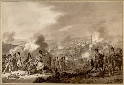 Angriff auf das Dorf Teschwitz in der Schlacht bei Znaim 1809