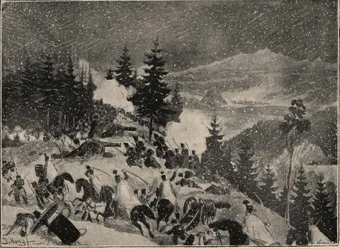 The Austrian troops' pursuit at Branyiszkó - Bellony László