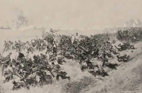 77th Infantry Regiment Archduke Karl Salvator in the battle of Skalitz, June 28 1866