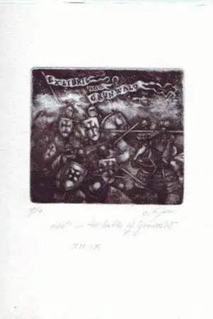 Ex Libris 600th in the battle of Grunwald