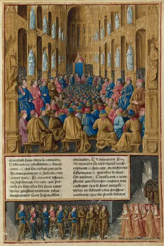 Passages d'outremer Fr5594, fol. 19r, Concile de Clermont