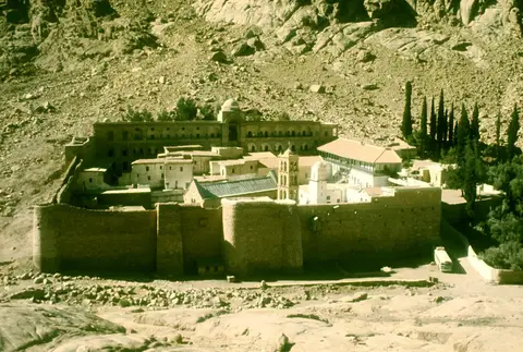 The Greek Monastery in the Sinai Desert.