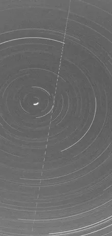 Earth-grazing meteoroid, 13 October 1990, cropped
