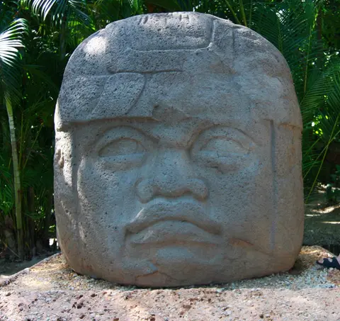 Olmeca head in Villahermosa