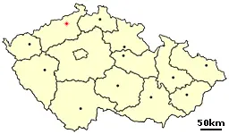 Location of Czech city Usti nad Labem
