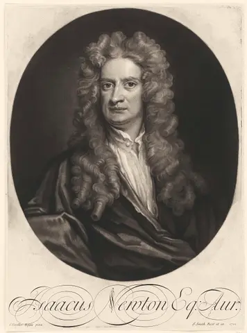 Portret Isaac Newton
