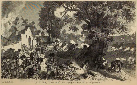 Engagement at Vysokov (Battle of Náchod), 1866