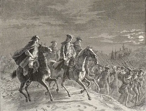 General Belle-Isle fleeing from Prague, 1742