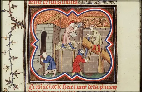 The rebuilding of Rome after the sack by the Gauls