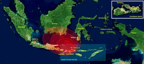 1815 tambora explosion B