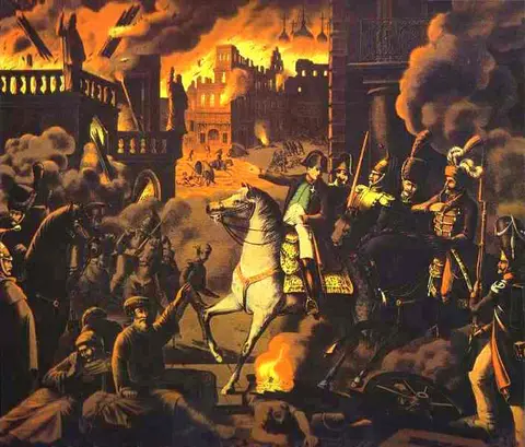 Napoleon Moscow Fire