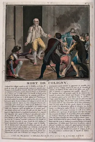 Massacre of St. Bartholomew's Day: Gaspard de Coligny is
