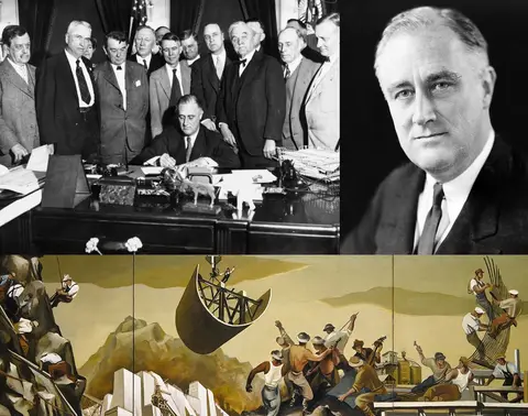 New Deal collage