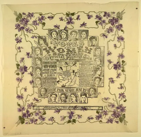 Votes for Women, Hyde Park Demonstration, Souvenir program