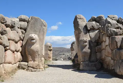 Lion Gate, Hattusa 13 (cropped)