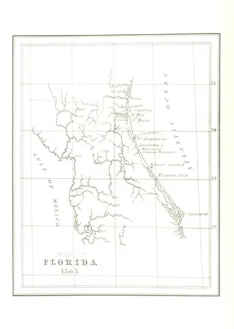 map from "The History and Antiquities of ... St. Augustine, Florida, etc".