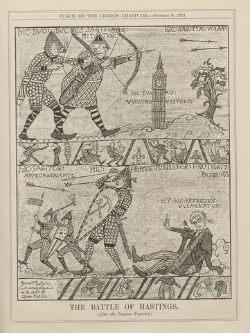 The battle of Hastings. (After the Bayeux Tapestry)