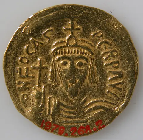 Solidus of Phocas ( r. 602–10)