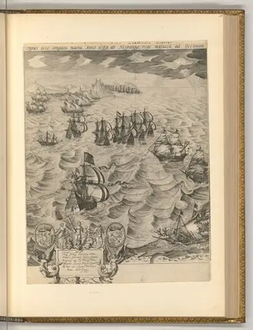 Destruction of the Spanish armada off the Flemish coast