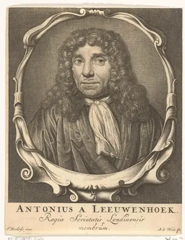 Portret van Antonie van Leeuwenhoek