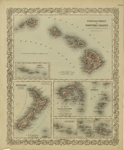 Society Islands : discovered by Quiros, 1606