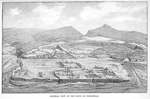 General view of the ruins of Persepolis