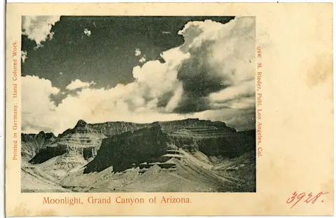 Grand Canyon. Moonlight