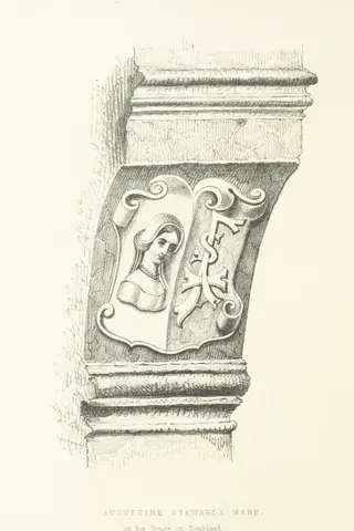 Tombland from "Kett's Rebellion in Norfolk; being a history of the great civil commotion that occurred at the time of the Reformation, in the reign of Edward VI. Founded on the “Commoyson in Norfolk, 1549,” by N. Sotherton; and the “De Furoribus Norfolciensium” of Nevylle; and corroborated by extracts from the Privy Council Register, documents preserved in the State Paper and other Record Offices, the Harleian and other MSS. ... With illustrations".