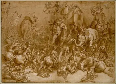 Die Schlacht zwischen Scipio und Hannibal bei Zama