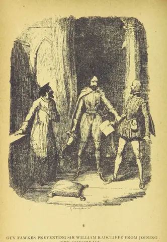 Guy Fawkes from "[Guy Fawkes; or the Gunpowder treason, etc.]".